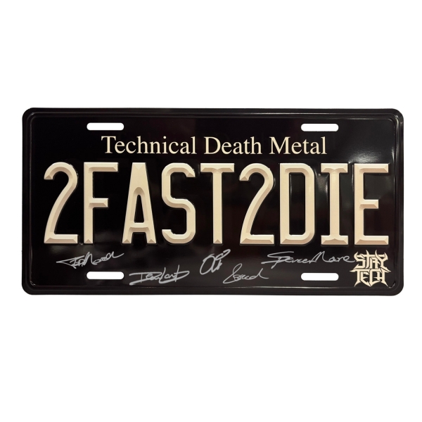 2Fast2Die Vanity License Plate (SIGNED)