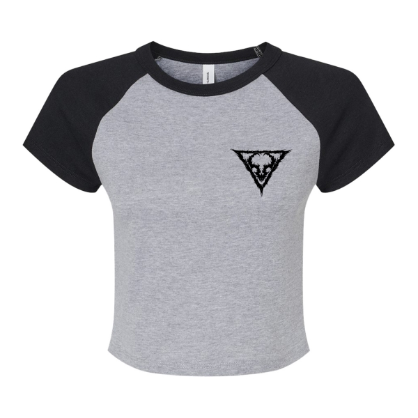 Emblem Crop Womens Raglan