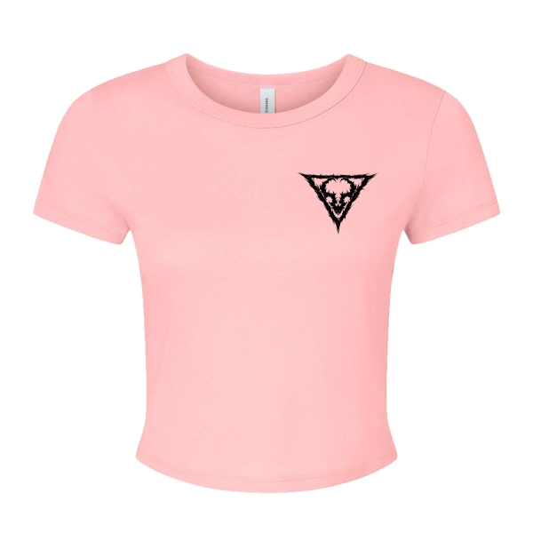 Emblem Crop Womens Pink