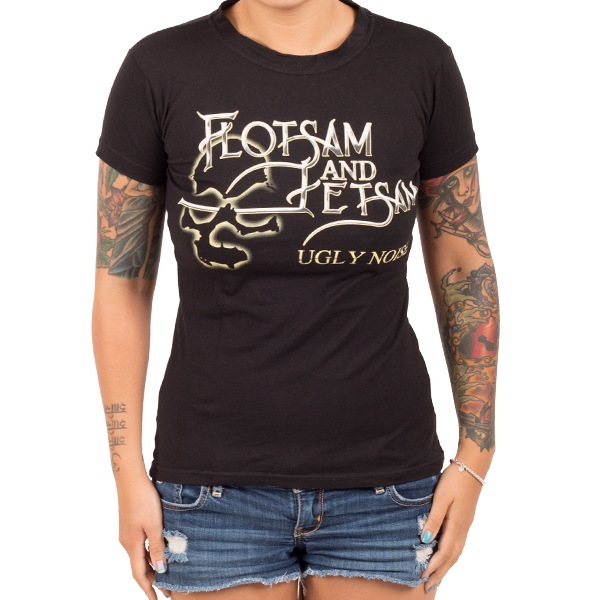 Flotsam And Jetsam "Ugly Noise" Girls Tshirt Metal Blade Records