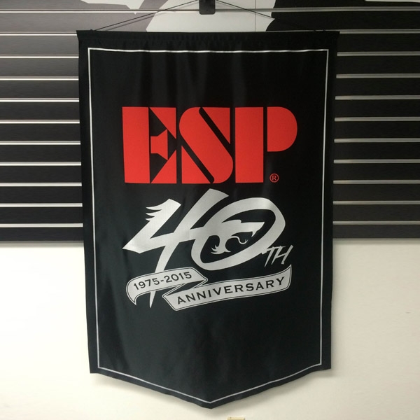 ESP Guitars "40th Anniversary" Flag IndieMerchstore