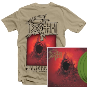 The Sound Of Perseverance 20th Anniversary T Shirt + 20th Anniversary Deluxe Reissue 3LP Bundle