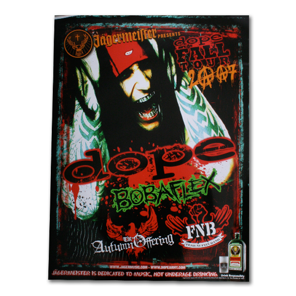 Dope "Dope Tour Poster Pack.2 (5 Posters) Limited Edition" Posters Dope