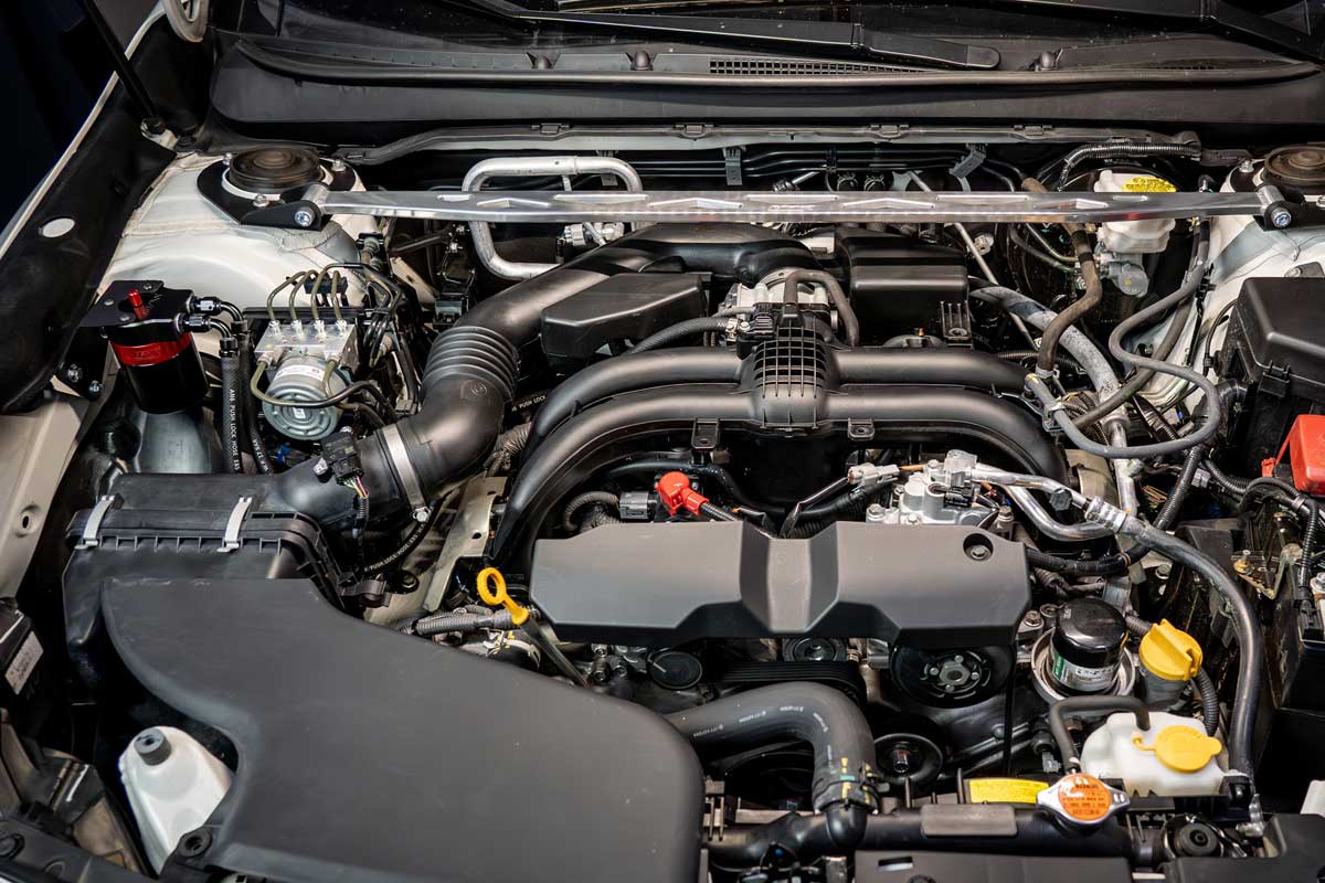 Engine Bay Installation of HPS Oil Catch Can