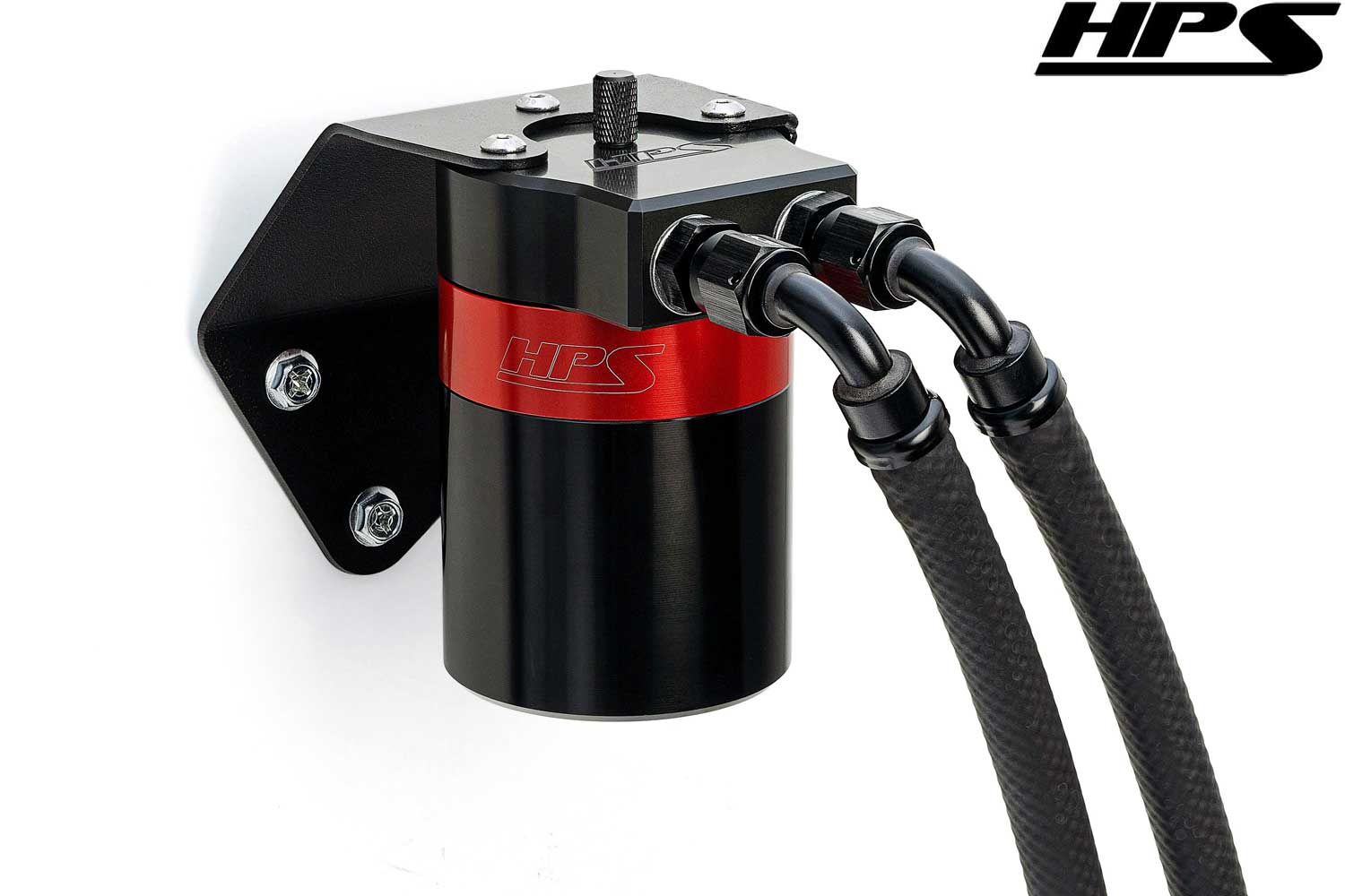 HPS Oil Catch Can with Integrated Dipstick and Removable Can for Subaru 2015-2019 Outback 2.5L Naturally Aspirated