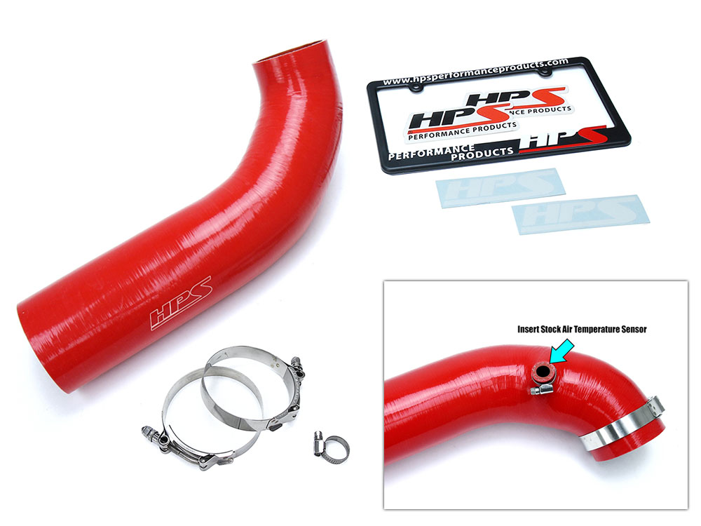 HPS Silicone Air Intake Tube Hose Kit for Jeep 1217 Wrangler JK 3.6L
