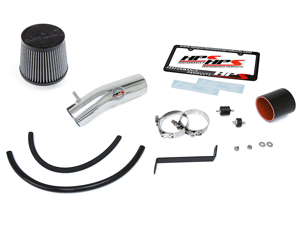 HPS Short Ram Air Intake Kit – Polished Aluminum For Acura TL 3.2L V6 2004-2008