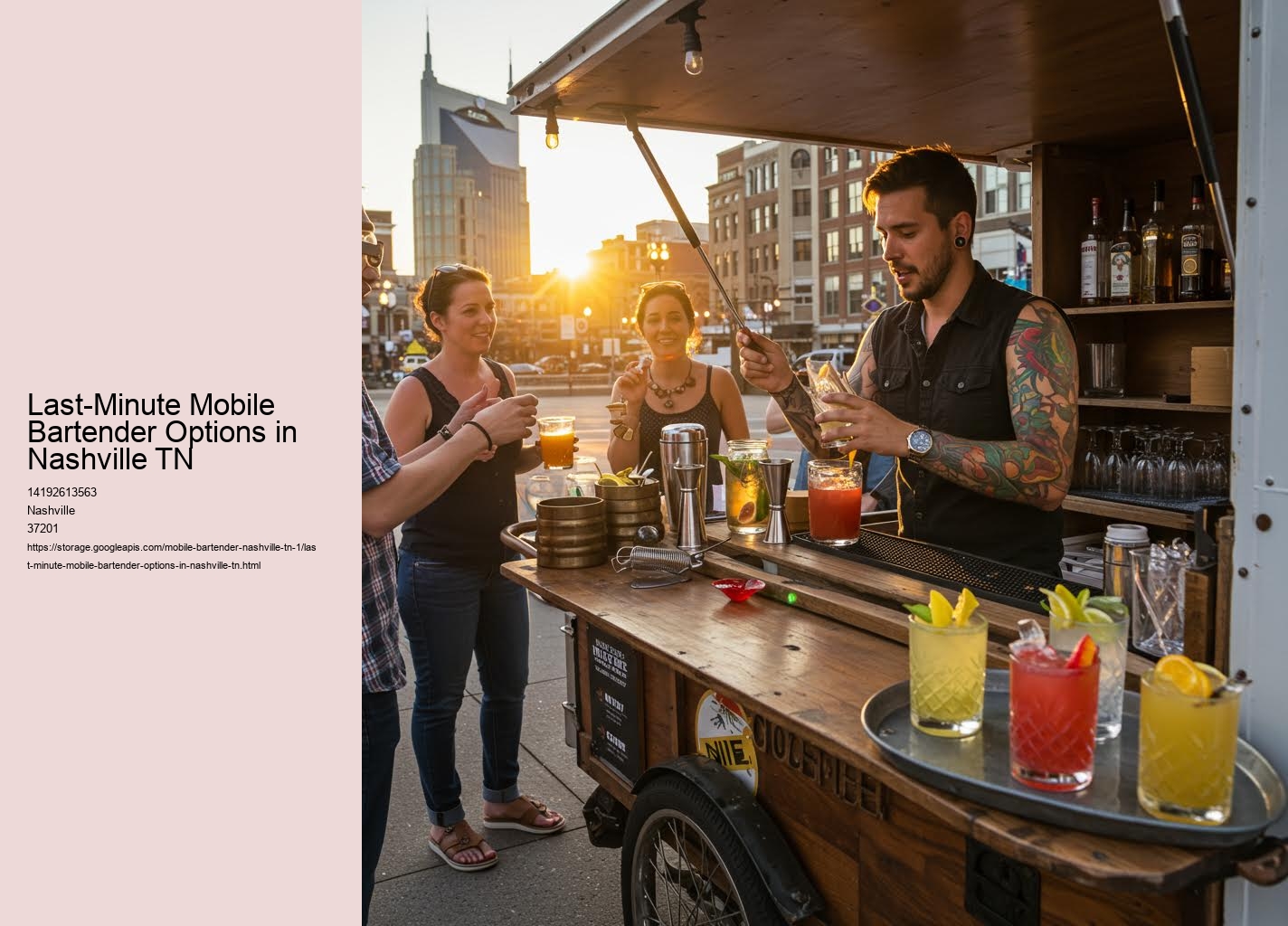 Last-Minute Mobile Bartender Options in Nashville TN