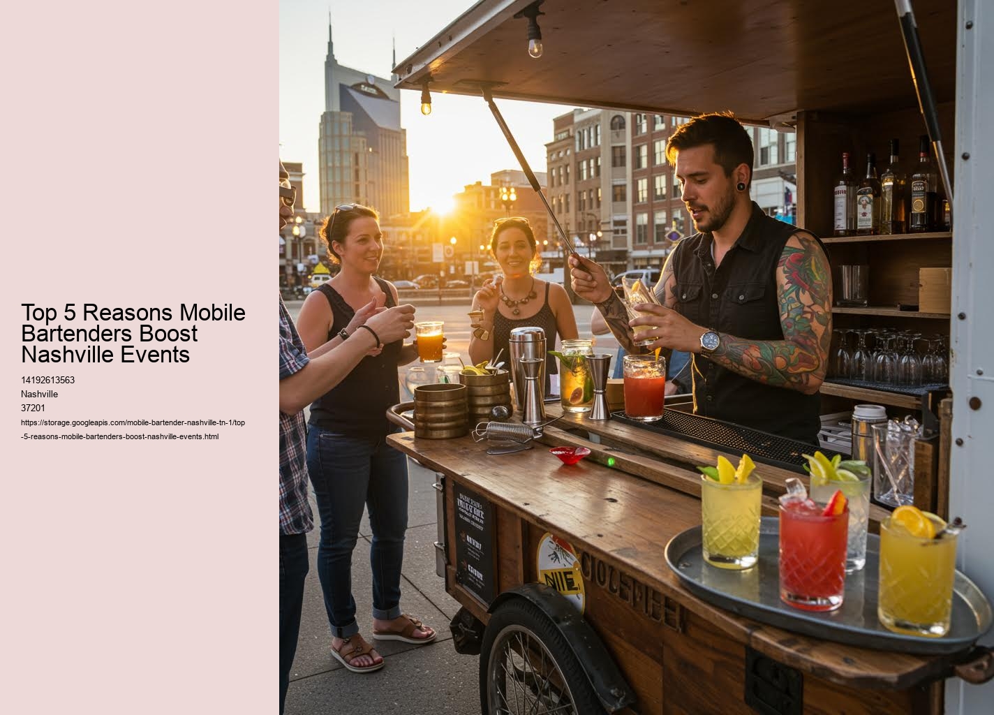 Top 5 Reasons Mobile Bartenders Boost Nashville Events