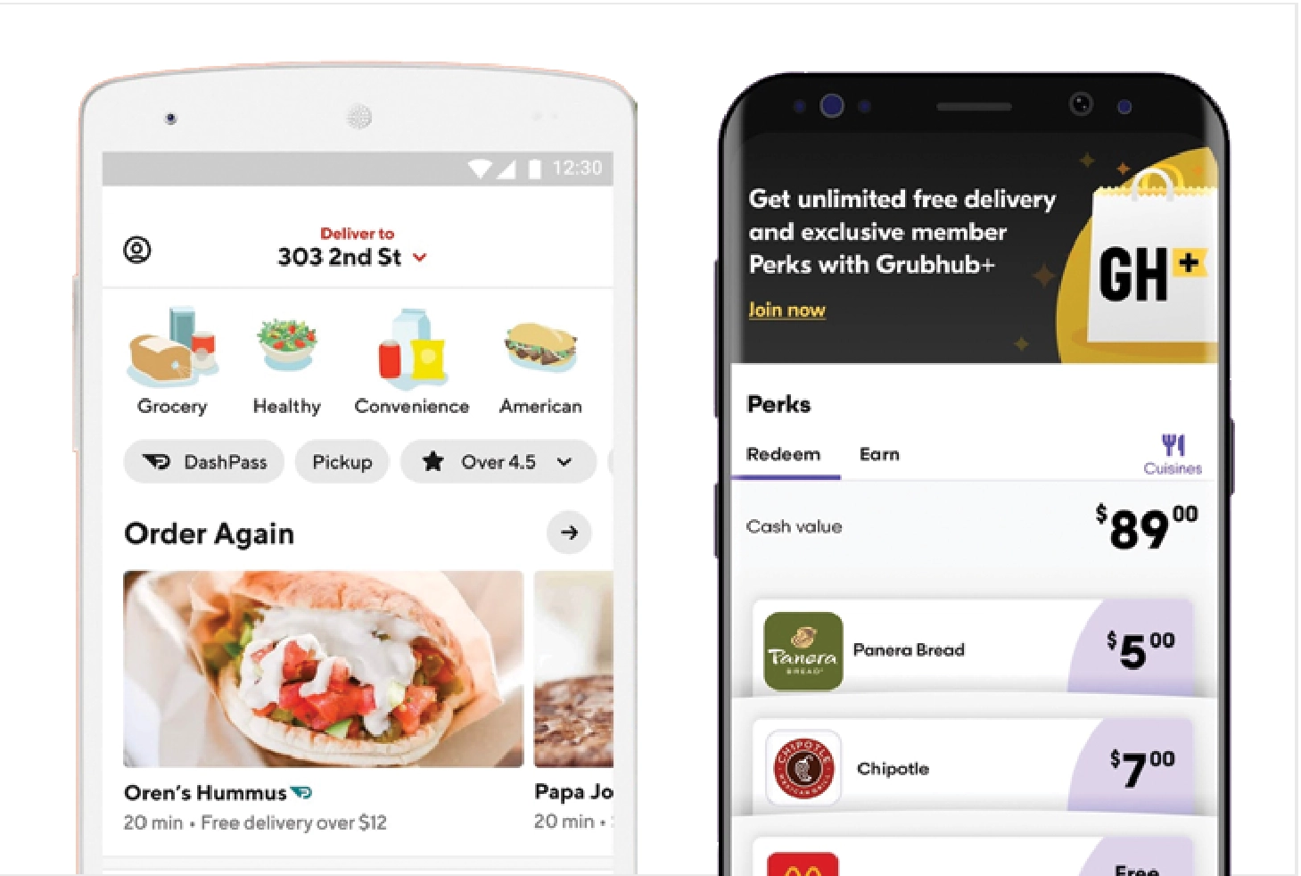 doordash vs grubhub