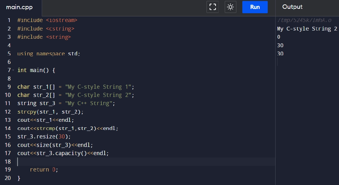 c++ strings