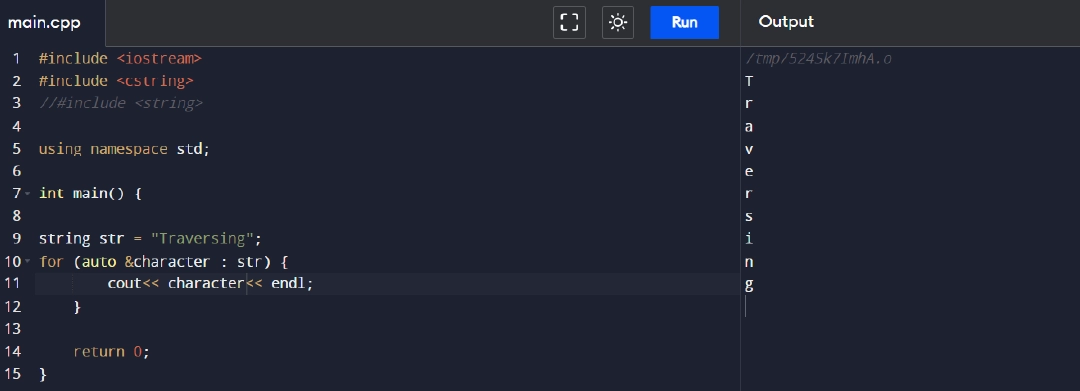 string functions in c++
