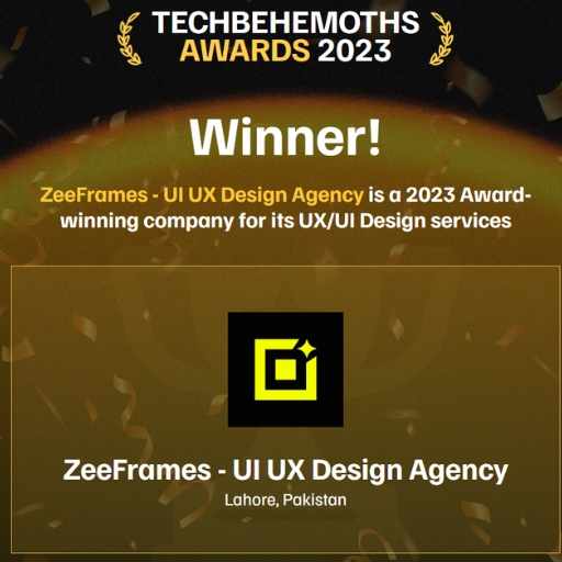 Techbehemoths 2023 UI UX Design Award Winner