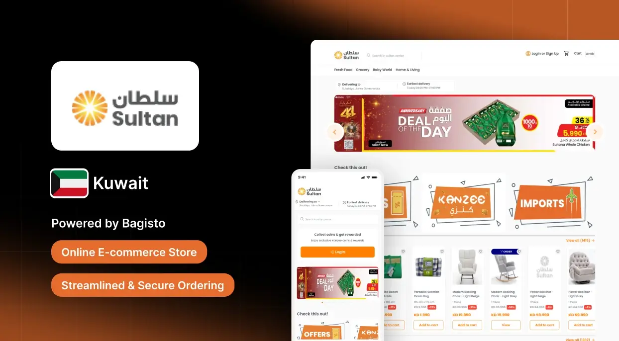 The Sultan Center – Online Retail Chain Powered by Bagisto Portfolio Image
