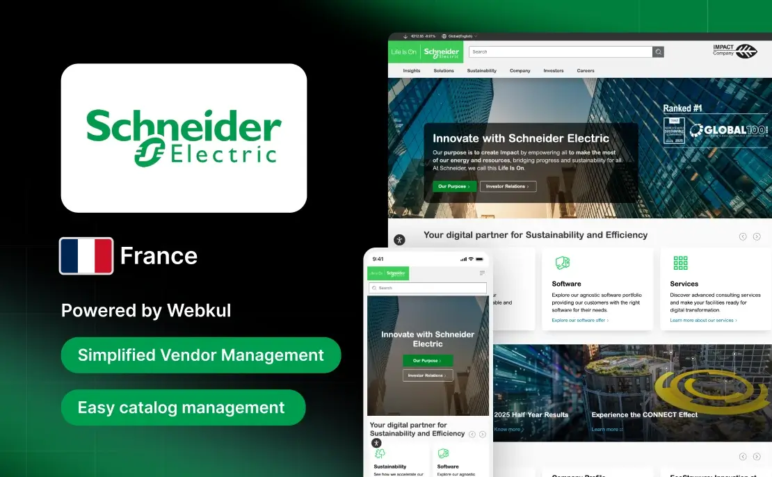 Schneider Electric – Magento 2 B2B Marketplace Solution Portfolio Image