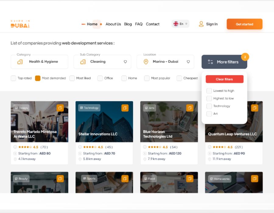 Guide in the City: Smart Urban Discovery & Vendor Marketplace Platform Portfolio Image
