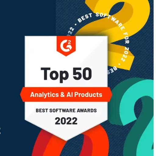 Best Analytics & AI Product – G2 Best Software Awards (2022) Best Analytics & AI Product – G2 Best Software Awards (2022)