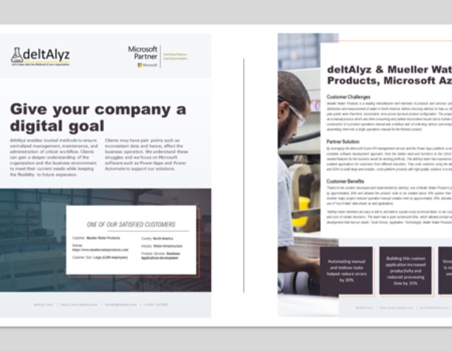 Mueller Water Products Custom Software Development Portfolio Image