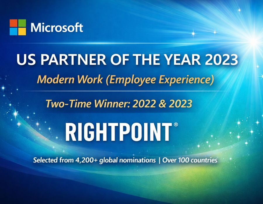Rightpoint Named Microsoft’s 2022 US Partner of the Year for Employee Experience