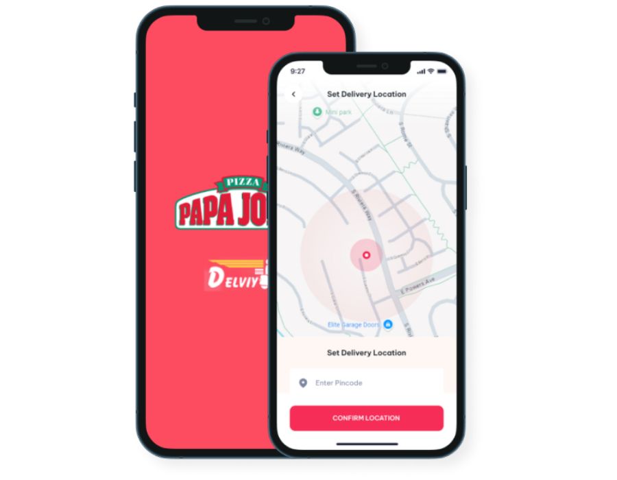 Papa John’s Pizza Delivery App Portfolio Image