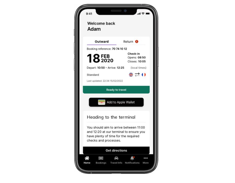 LeShuttle Travel Companion App Portfolio Image
