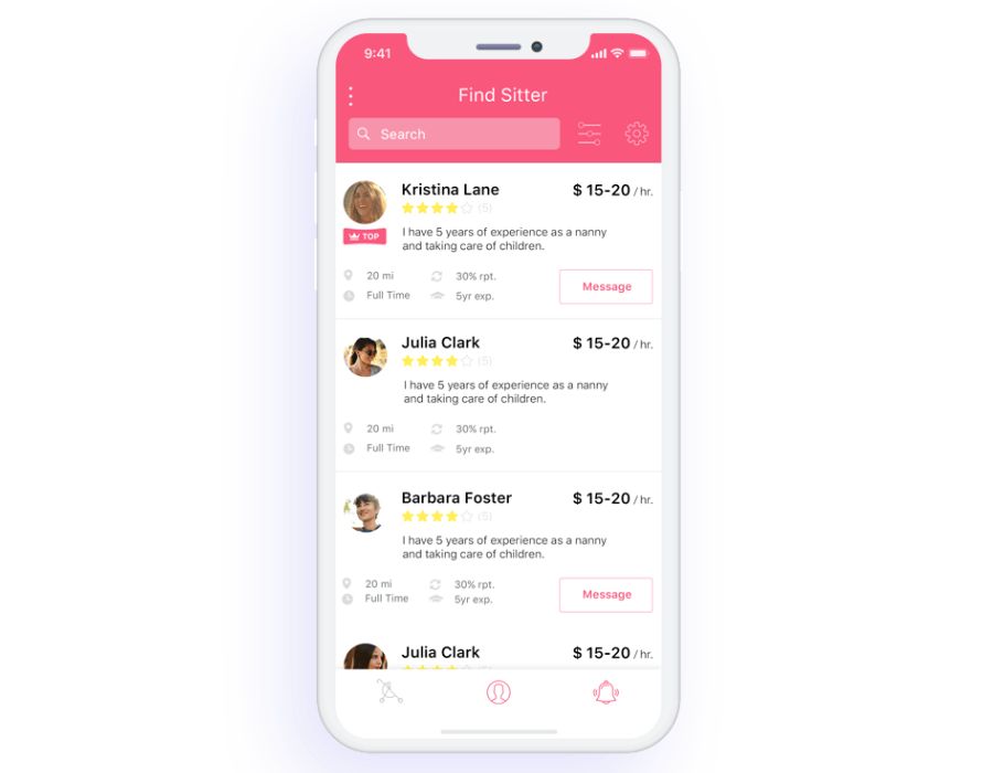 Village Kids – Babysitter Marketplace & Booking App Portfolio Image