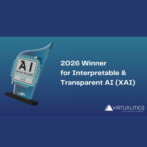 Virtualitics Wins 2026 AI Excellence Award for Interpretable & Transparent AI (XAI)
