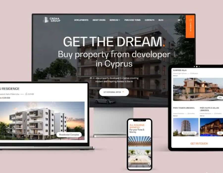 Web Development and Marketing for CRONA Group Portfolio Image