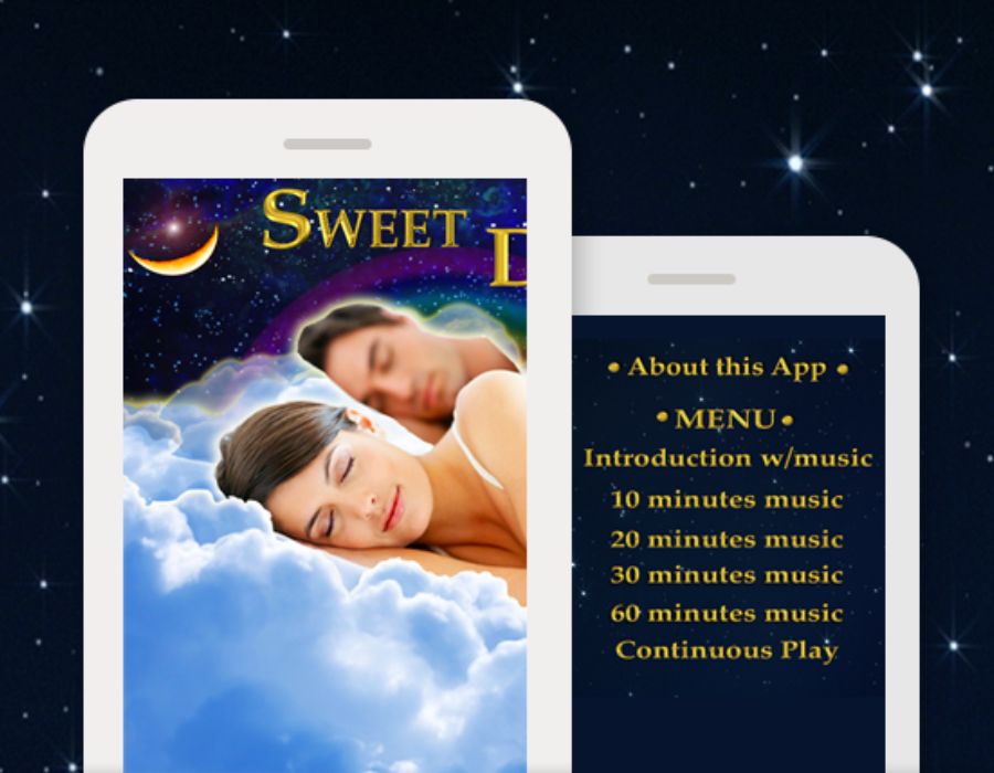 Sweet Dreams Sleep Meditation Mobile App Development Portfolio Image