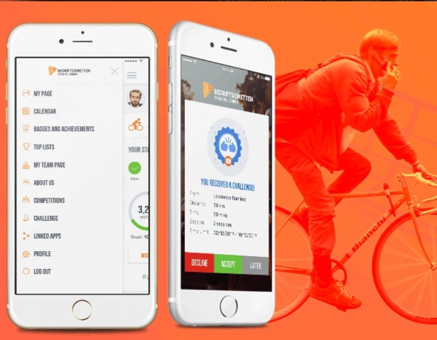 Bike To Work – GPS Fitness Tracking Mobile Application Portfolio Image