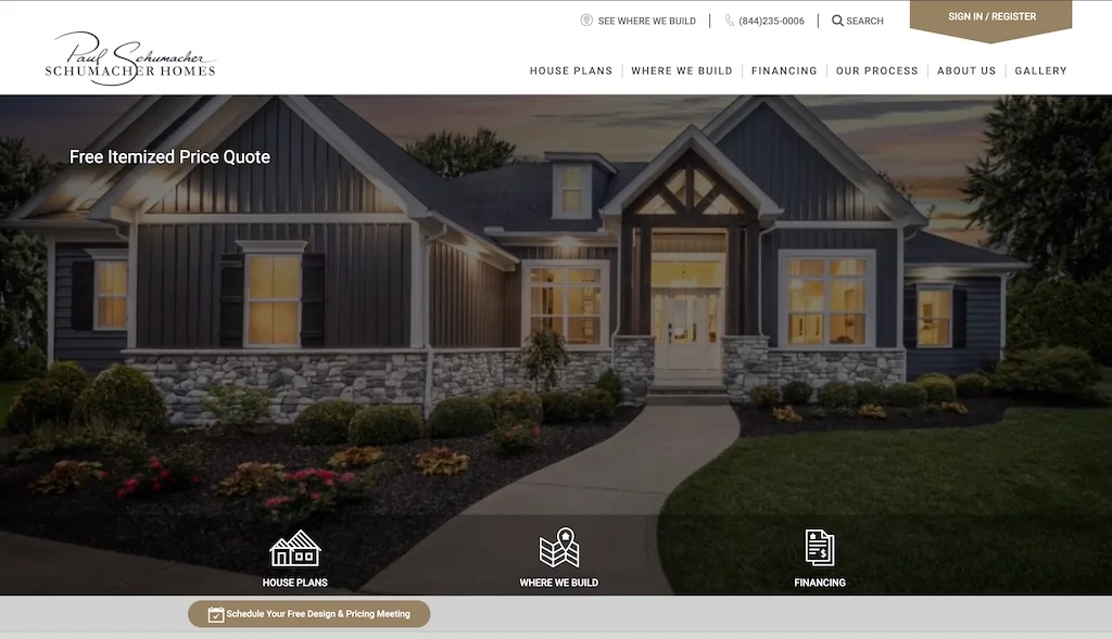 Meta Campaign Driving Brand Awareness for Schumacher Homes Portfolio Image