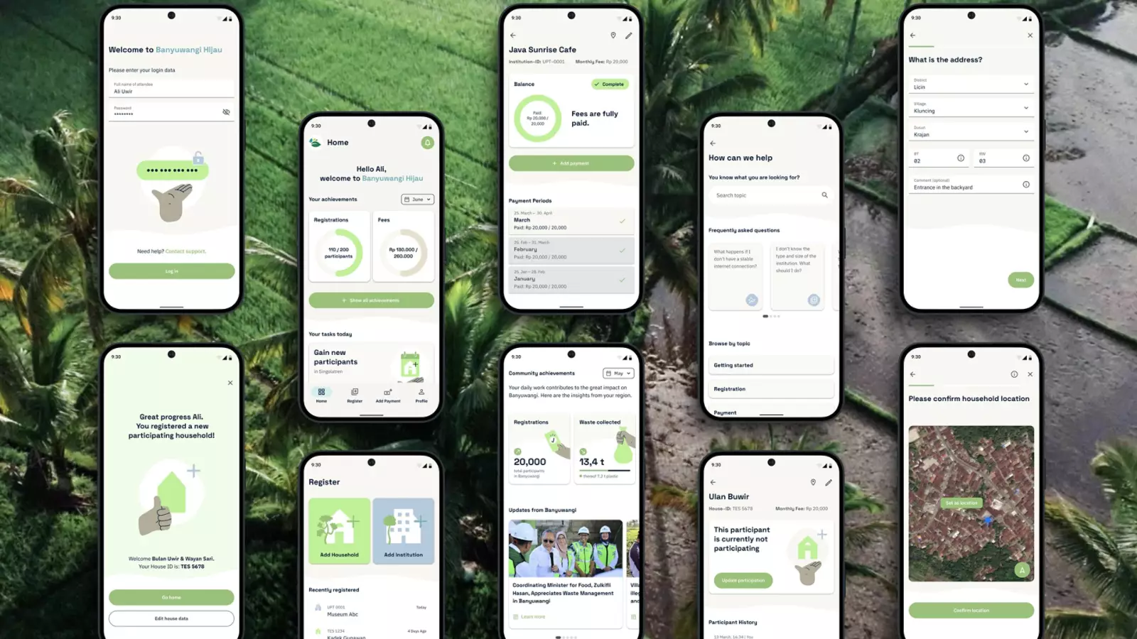 Project STOP Banyuwangi Hijau App – Digital Waste Management Platform Portfolio Image