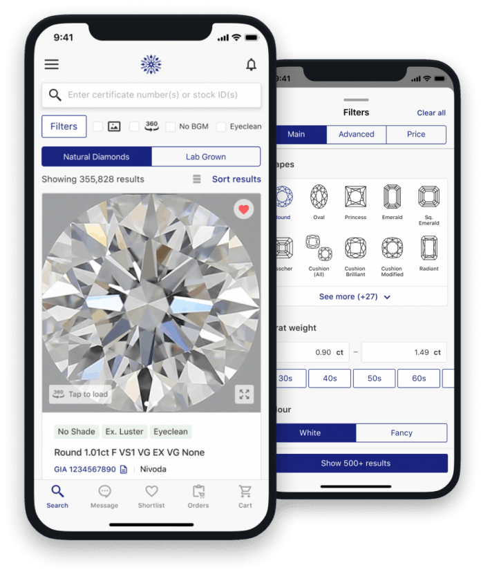 Nivoda - Mobile App Portfolio Image
