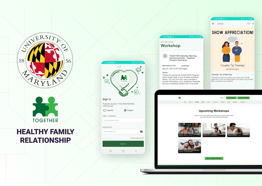 Together App - Relationship App for Couples Portfolio Image