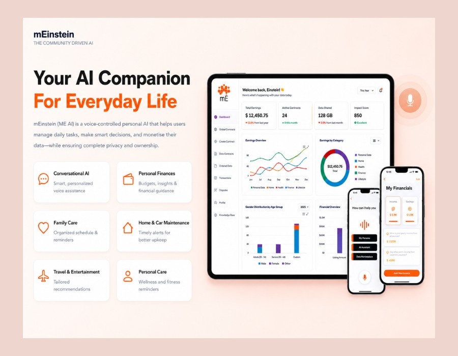 On-Device Personal AI & ML Application for iOS Portfolio Image
