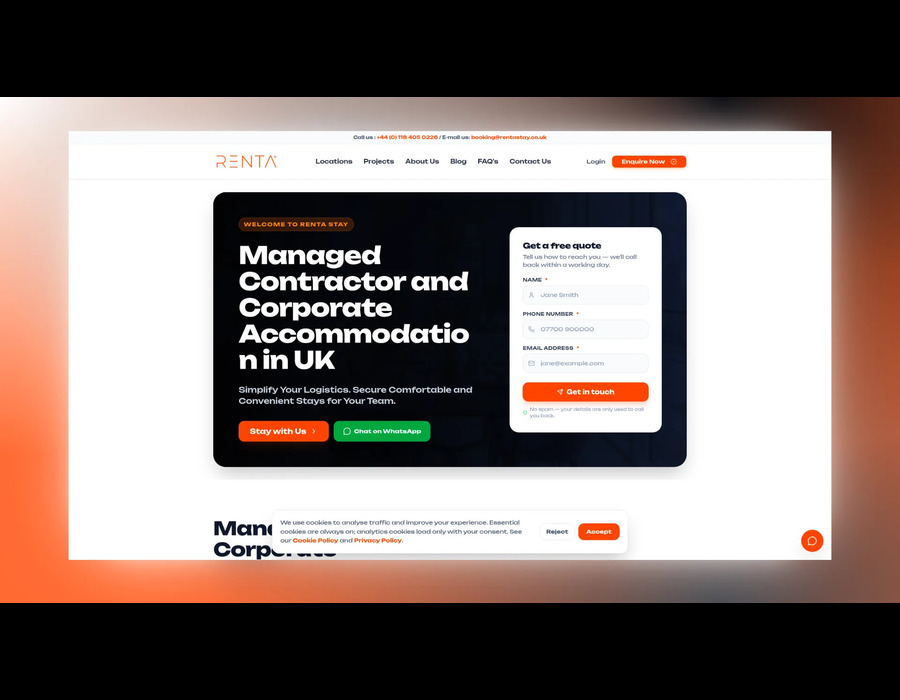 Renta Stay Portfolio Image