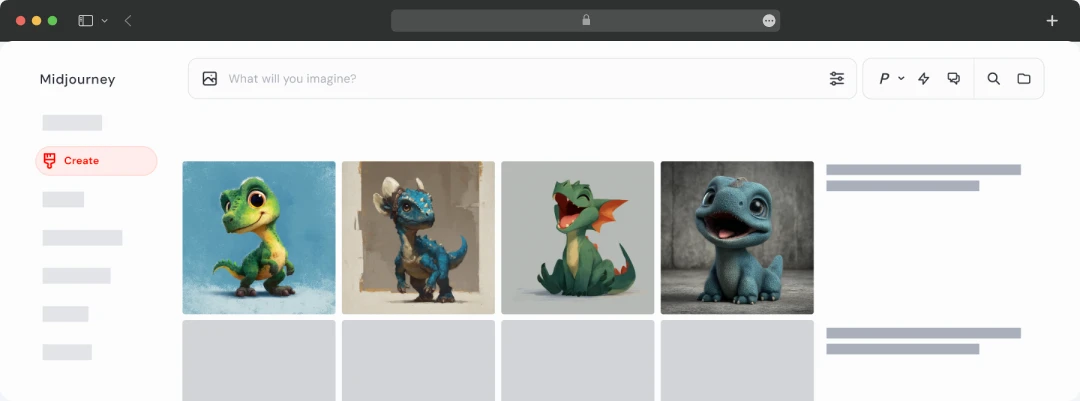 Give a prompt and generate images on Midjourney
