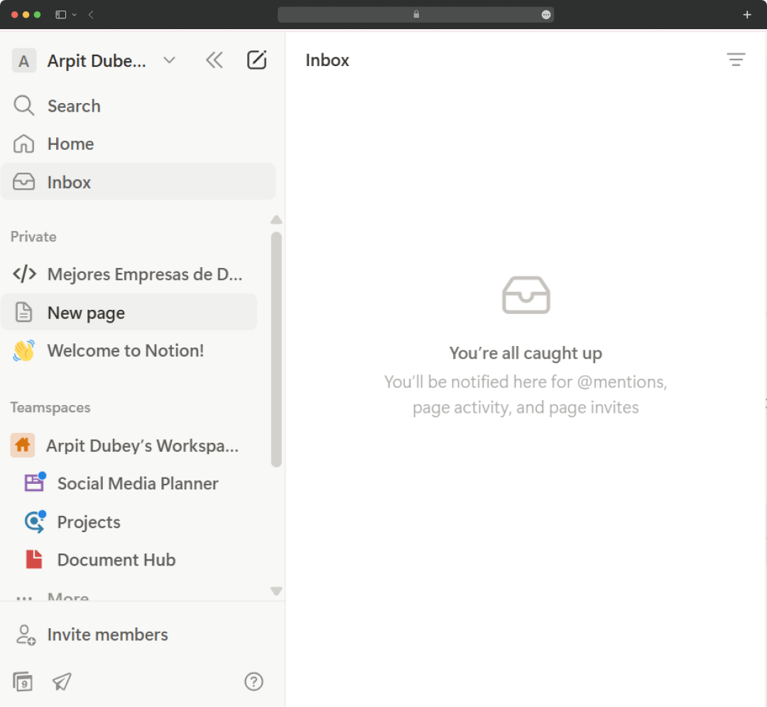 Email Management via Notion AI mail