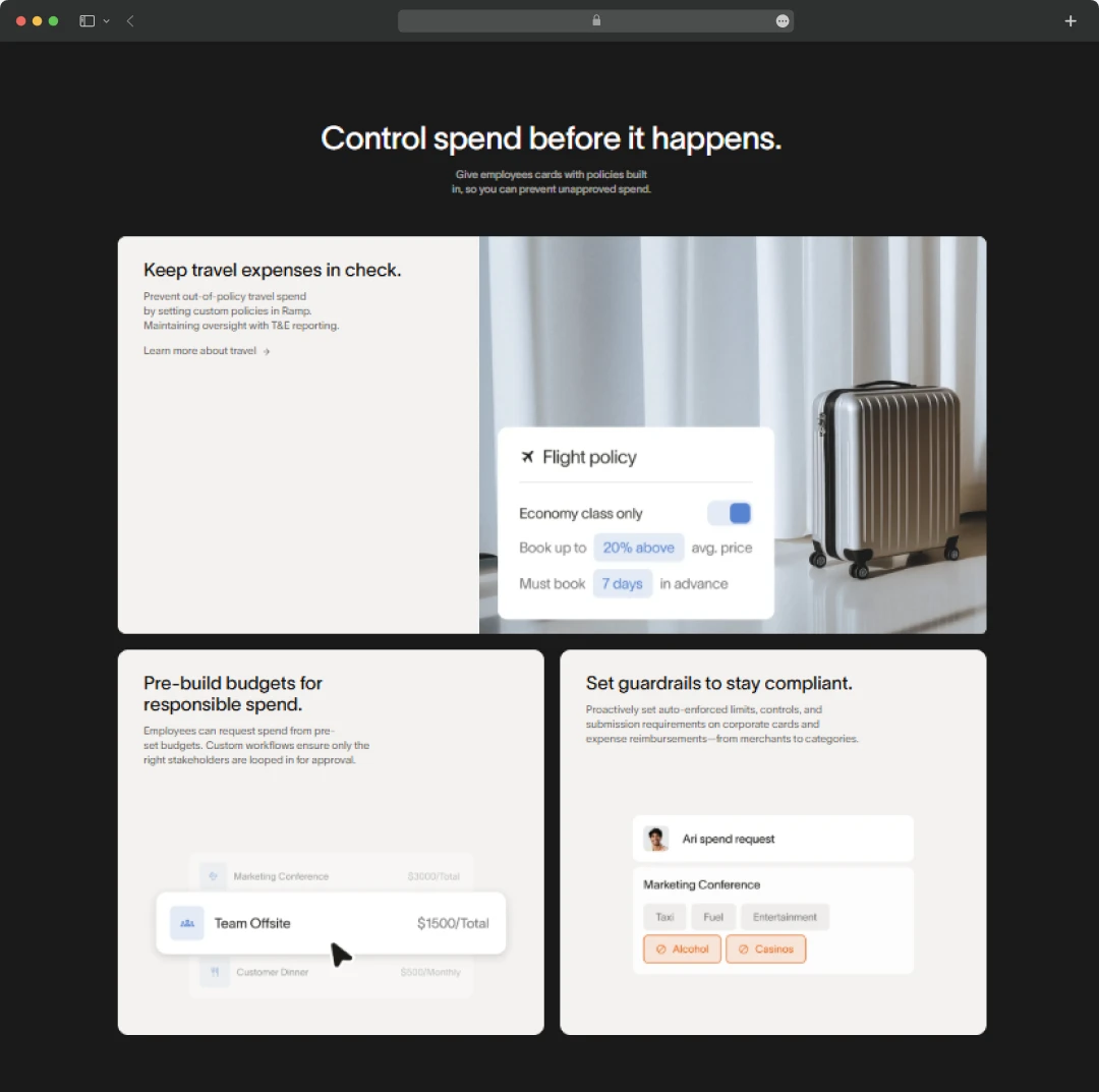 Ramp expense management