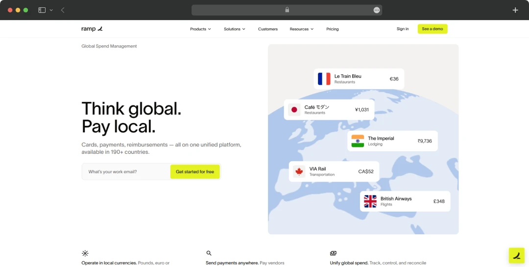 Ramp global operations