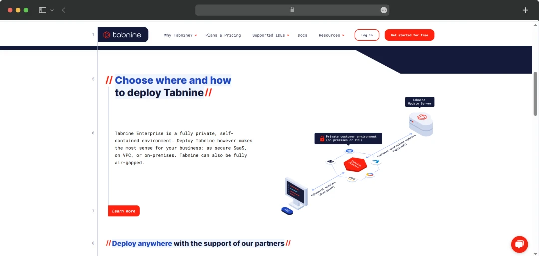 Tabnine code privacy