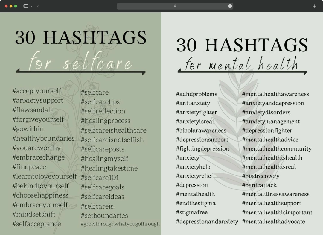 Instagram hashtags