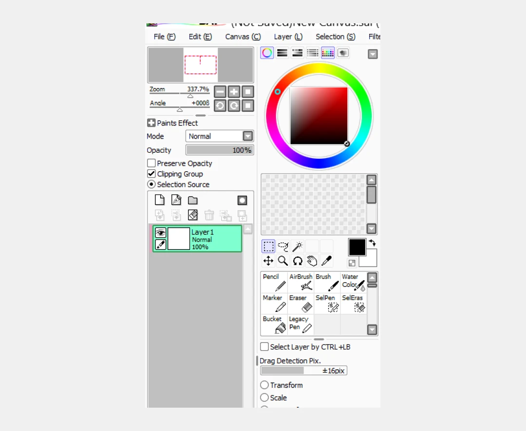Paint tool brush engine