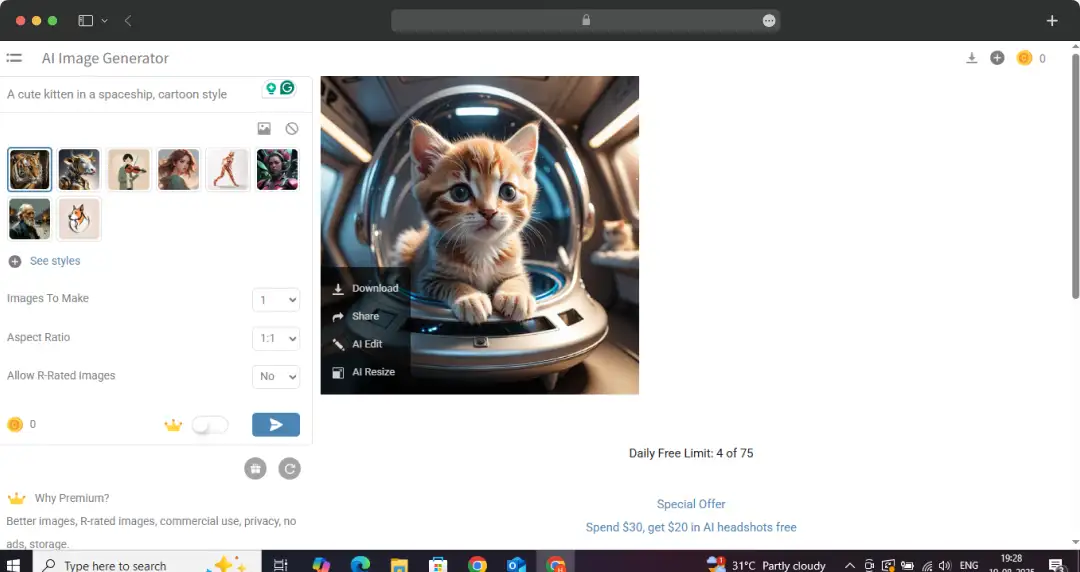 Final image generation