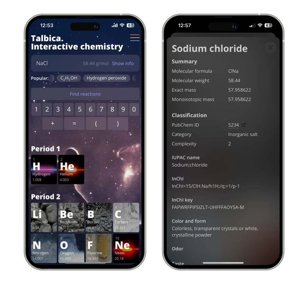Talbica interactive chemistry