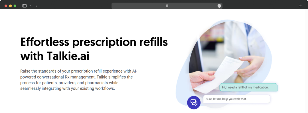 Talkie AI offers easy prescription refills