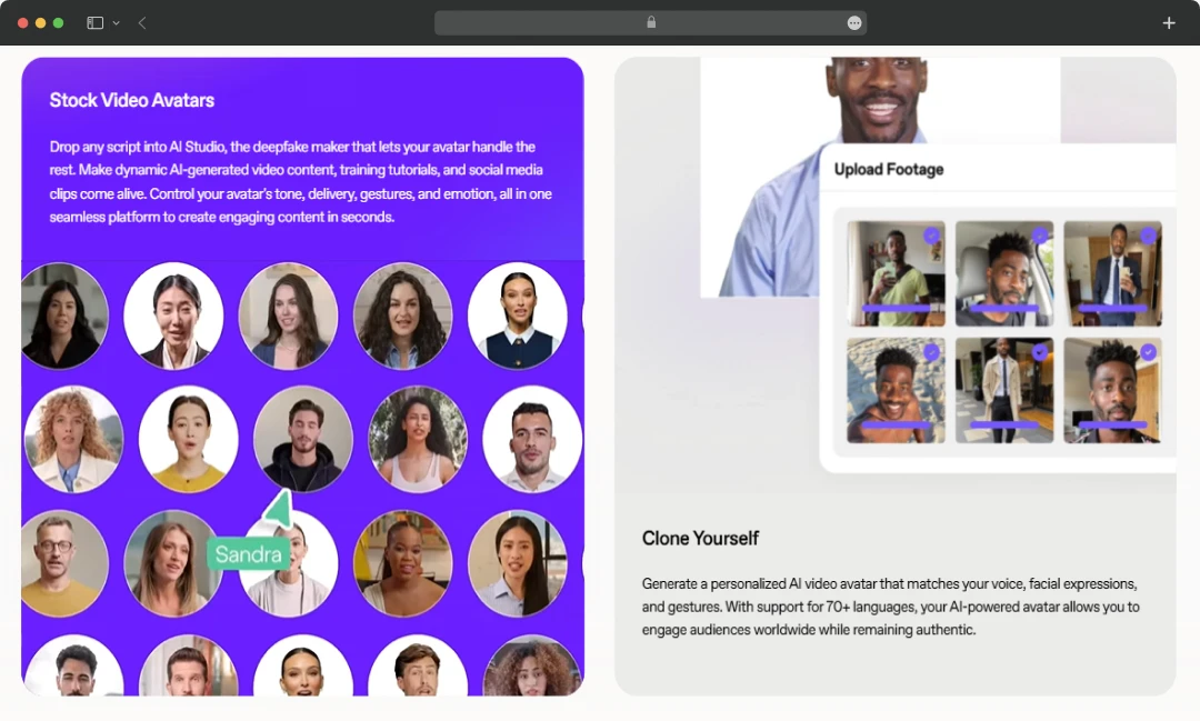 Heygen avatar library