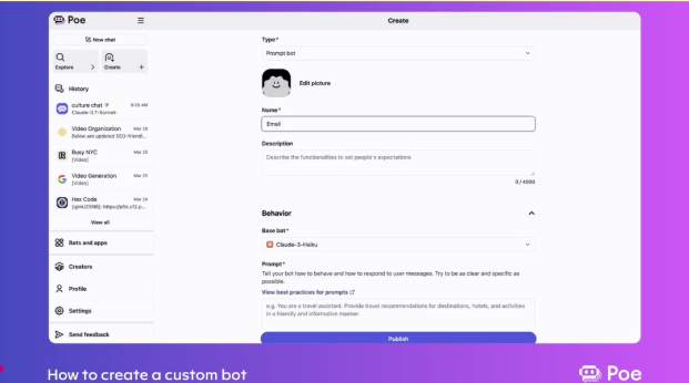 How to start with Poe AI