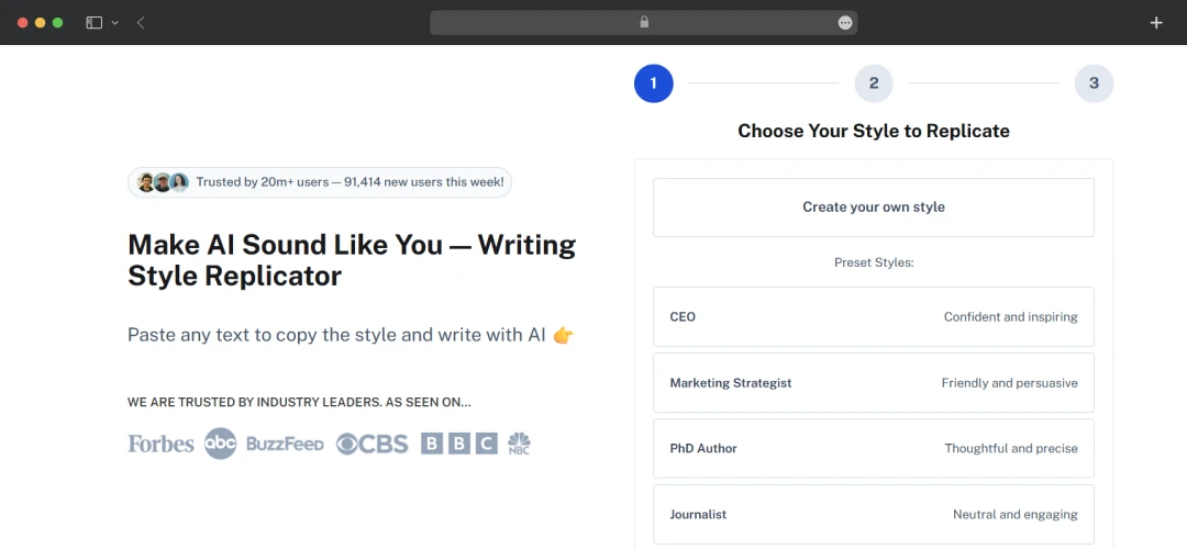 Undetectable AI Writing Style Replicator