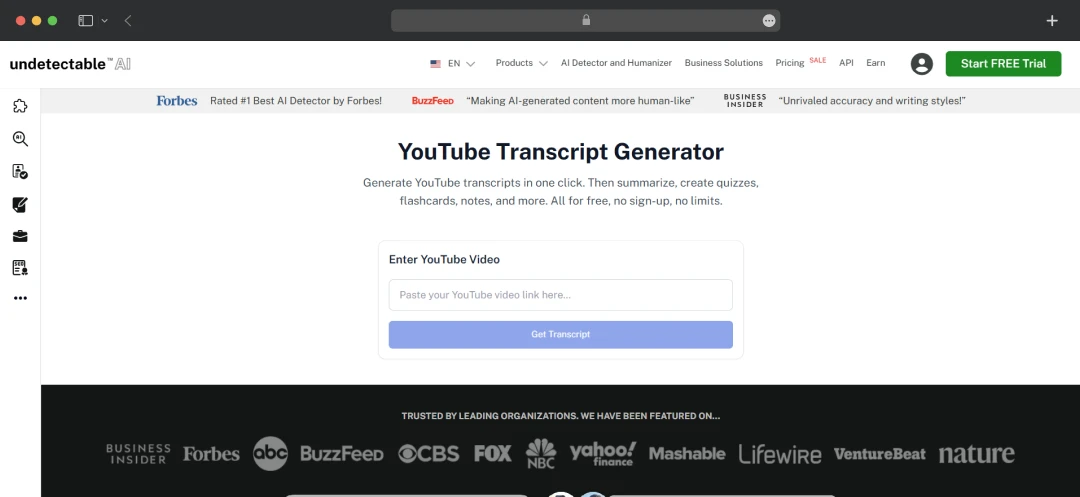 Undetectable AI YouTube Script generator